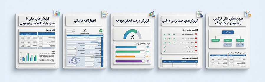 گزارش ها قابل طراحی در گزارش ساز پیوست